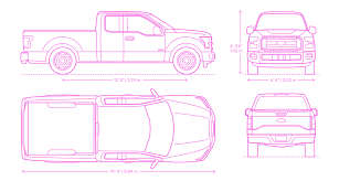 Pickup Trucks Dimensions Drawings Dimensions Guide