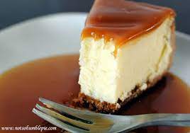 White Chocolate And Caramel Cheesecake gambar png