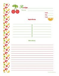 005 Template Ideas Recipe For Free Full Page Awful Word Card
