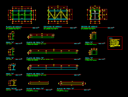 t beam structure in autocad cad