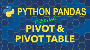 python pandas pivot and pivot table