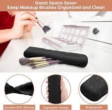 2pack makeup brush holder silicone