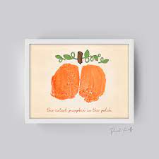 Baby Bottom Print / the Cutest Pumpkin Bum-kin in the Patch / - Etsy