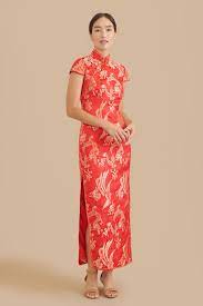 Chinese wedding, party, banquet or prom qipao available for red, white, gold, navy blue, sky blue. Traditional Chinese Wedding Qipao East Meets Dress Gemma Bespoke Dress