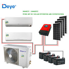 The condenser coils dissipate the heat as the refrigerant passes through the coils. China Green Energy Cooling Heating Dc48v Off Grid Solar Air Conditioner 24000btu China Solar Air Conditioner And Split Air Conditioner Price