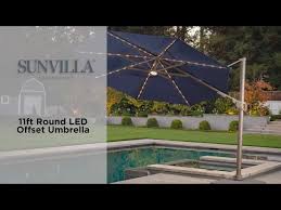 Color Changing Led Cantilever Umbrella