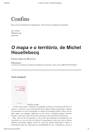PDF) O mapa e o território, de Michel Houellebecq