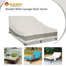 Aacabo Double Chaise Lounge Cover