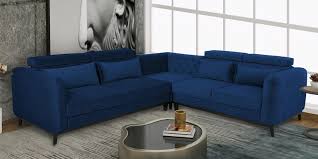 winchester velvet corner sofa in