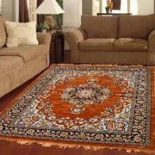 maroon printed velvet touch chenille carpet
