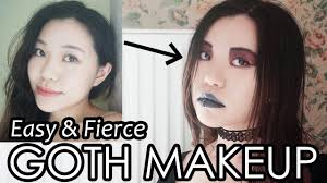 easy and fierce asian goth makeup you