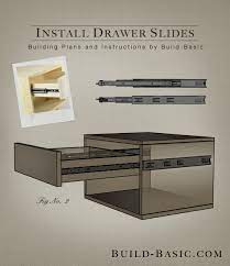 how to install drawer slides build basic