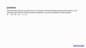 Third Degree Polynomial Equation