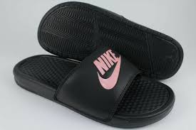 Nike Benassi Jdi Black Rose Gold Sport Sandals Slides Swoosh Us Women Sizes