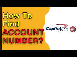 how to find capital one account number