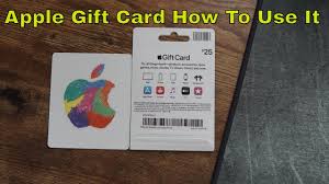 how to use an apple gift card you