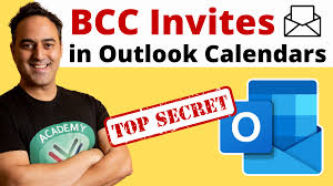 bcc in outlook calendar invites