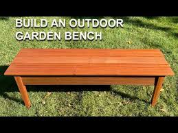 How To Build An Outdoor Garden Bench