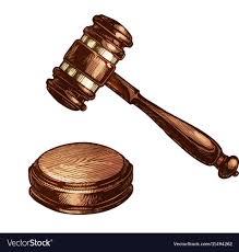 wooden judges gavel isolated royalty