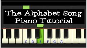 easy piano tutorial the alphabet song