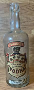 Vtg Large Smirnoff Vodka Glass 1 Gallon