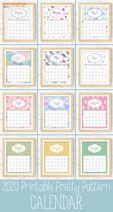 Blank monthly, weekly and daily calendar pages. Pretty Pattern Printable Calendar 2020 I Should Be Mopping The Floor