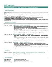 Resume Template Job Canals Mays Landing
