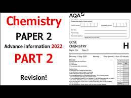 Gcse Chemistry Paper 2 2022 Questions