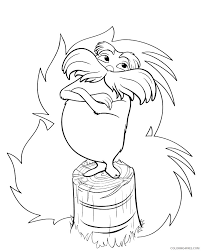 Holiday coloring pages > dr. The Lorax Coloring Pages Dr Seuss Coloring4free Coloring4free Com