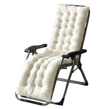 fleece tufted lounge chair cushion