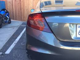 Taillight Tint With Lamin X For Honda Civic Window Tint Z