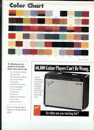 Fender Color Charts