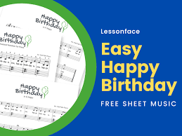 easy happy birthday free sheet