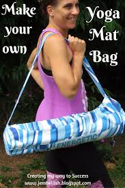 how to make your own yoga mat bag