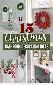 Stratton home decor floss, flush, wipe, wash set of 4 cute rustic farmhouse decoration sign decorative bathroom wall art, black and white. 15 Brilliant Christmas Bathroom Decor Ideas