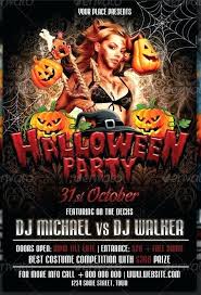 Halloween Party Flyer Template Free Spooky Night Halloween Party