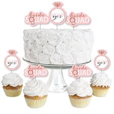 Maybe you would like to learn more about one of these? Bride Squad Dessert Cupcake Toppers Rose Gold Bridal Shower Or Bachelorette Party Clear Treat Picks Set Of 24 Nbsp Walmart Com Walmart Com