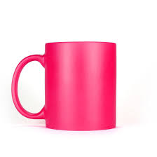 matte fluorescent pink ceramic