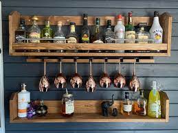 Handcrafted Drinks Rack Home Bar