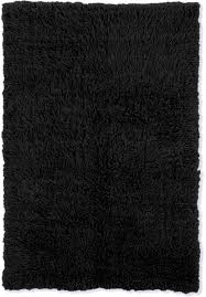 linon flokati 7 x 10 wool black wool