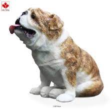 Resin Lovely Boxer Dog Figurines Home