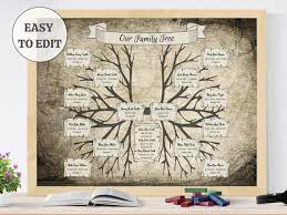 Family Tree Template Four Generations