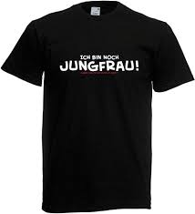 T-shirt - Ich Bin noch Jungfrau : Amazon.pl: Moda