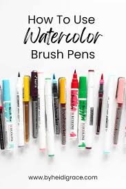How To Use Watercolor Brush Pens