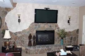 how to update a stone fireplace with