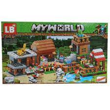 Bộ đồ chơi xếp hình lego my world lanlan kids lb600 gồm 778 chi tiết