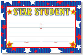 Star Student Award Printable Yolarcinetonicco 81116900406 Student