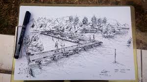 Sketsa gambar pemandangan taman garlerisket. Amrisatria Ø¯Ø± ØªÙˆÛŒÛŒØªØ± Kali Ini Sketsa Taman Kota Bni Tibang Iloveaceh Taman Vegetasi Sketsa Art Drawings Bandaaceh