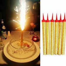 15cm sparkler birthday candles pack of