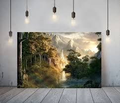 Lord Of The Rings Deep Framed Canvas